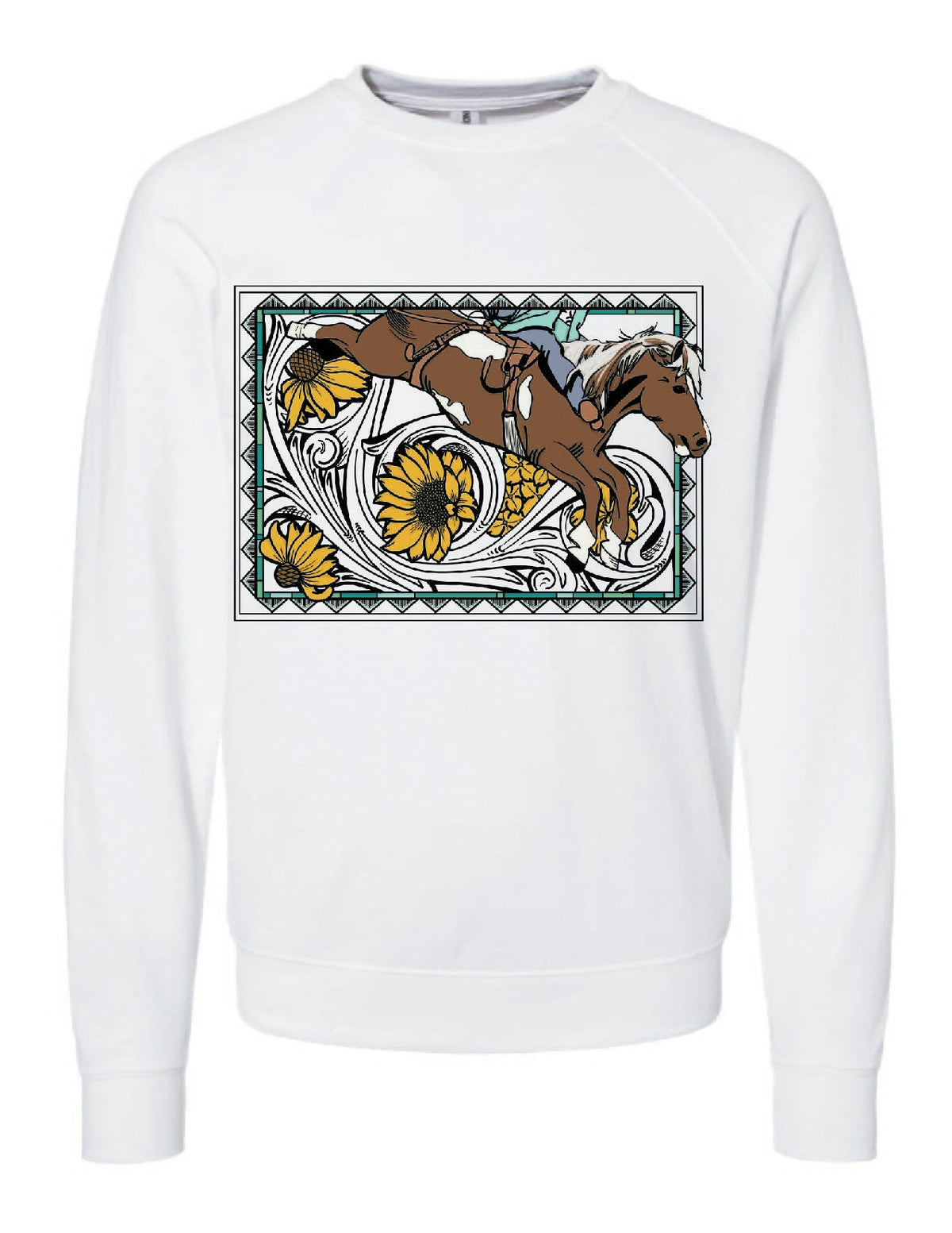 Bareback Horse Crewneck Sweatshirt