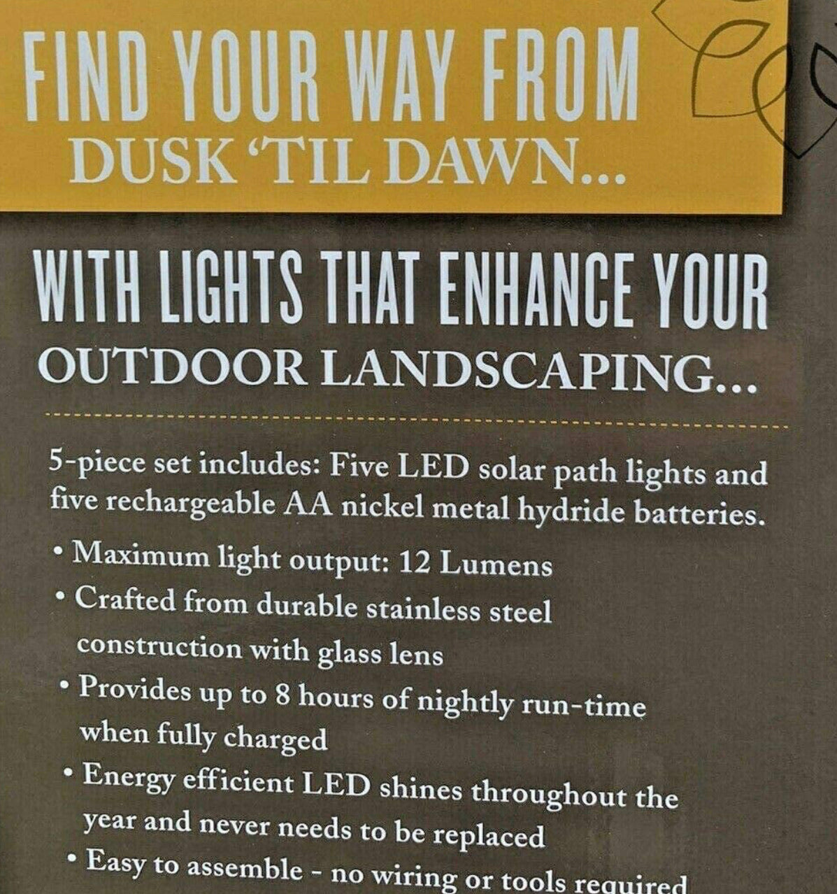 Member's Mark Solar LED Pathway Lights, Oil-Rubbed 12 Lumen (8 Pack)