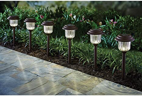 Member's Mark Solar LED Pathway Lights, Oil-Rubbed 12 Lumen (8 Pack)
