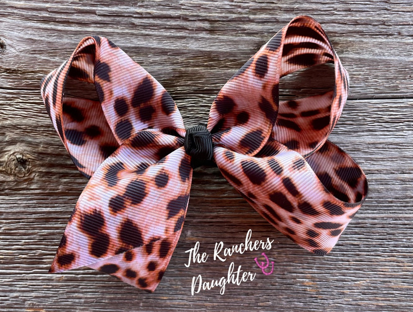 Shea Baby Leopard Bow