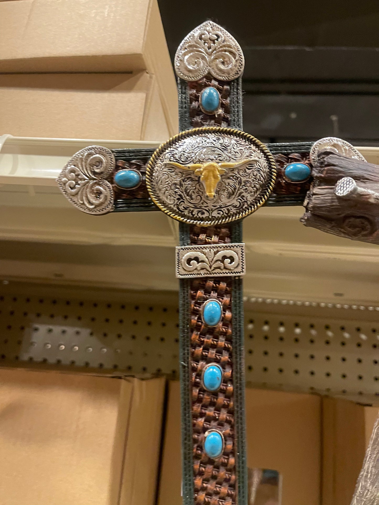 Western Belt Buckle Crosses Set of 3