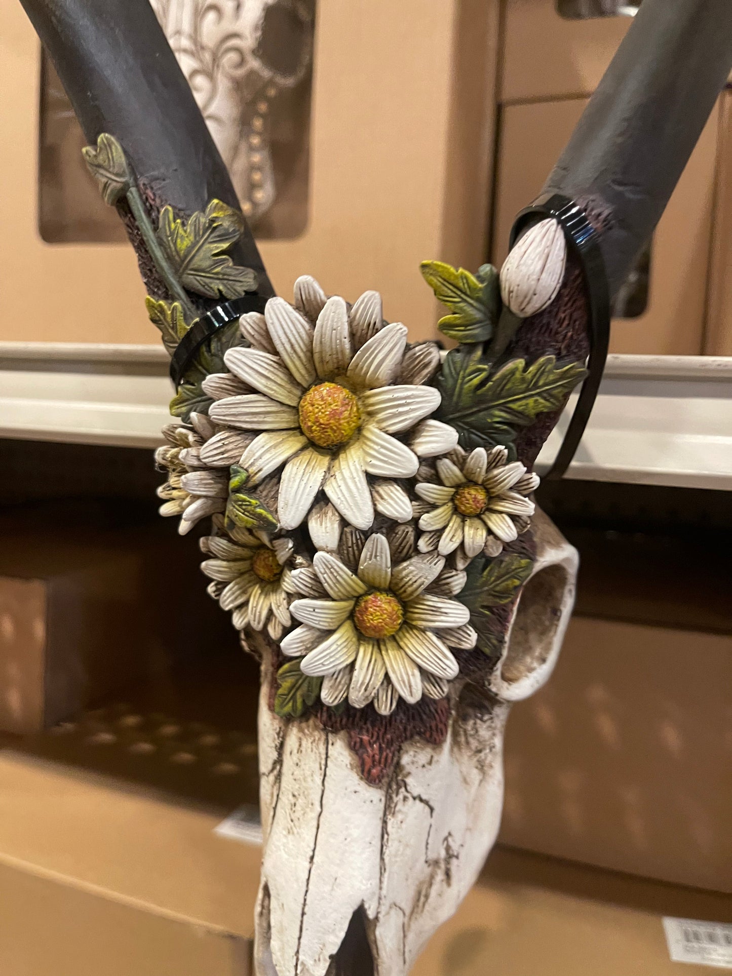 Daisy Floral Skull