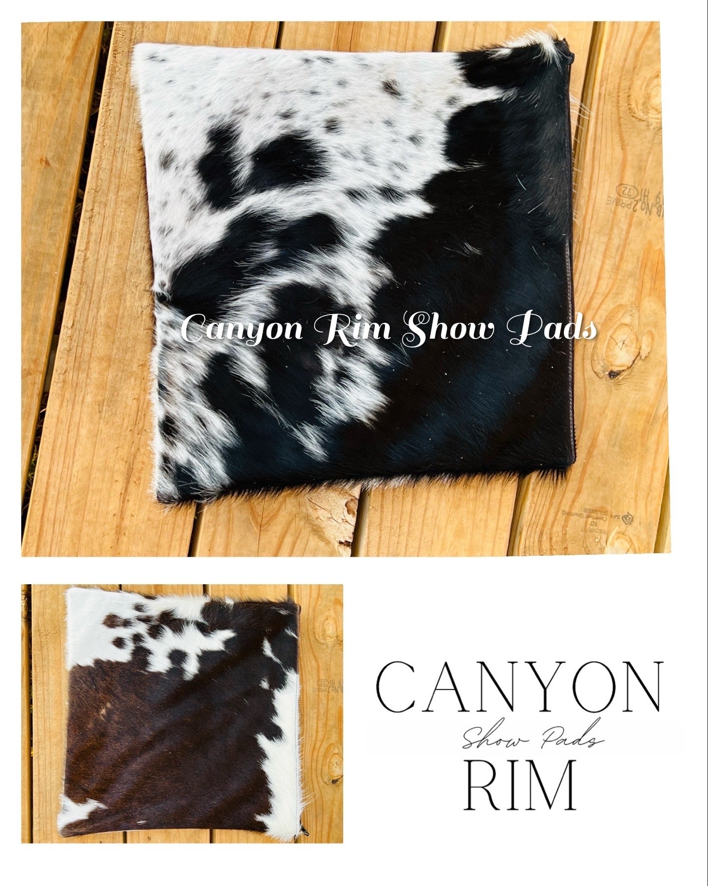 Cowhide pillows