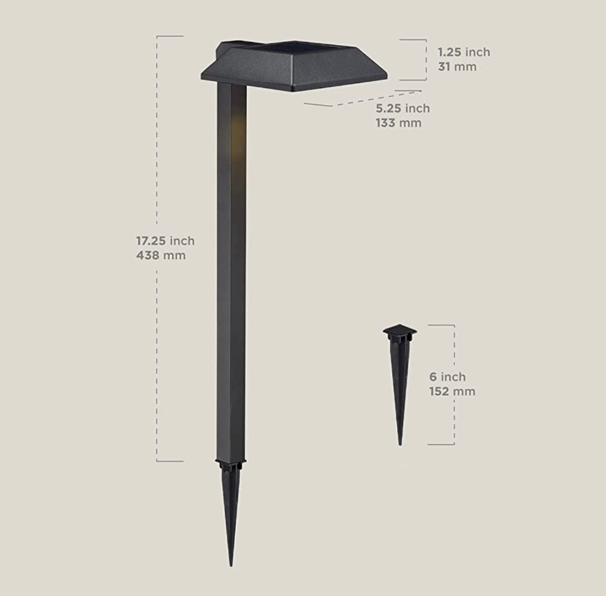 Energizer Solar LED Pathway Lights 30 Lumen Modern Down Light , 6-Pack