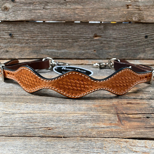 Light Oil Basketweave Wither Strap #WSBL