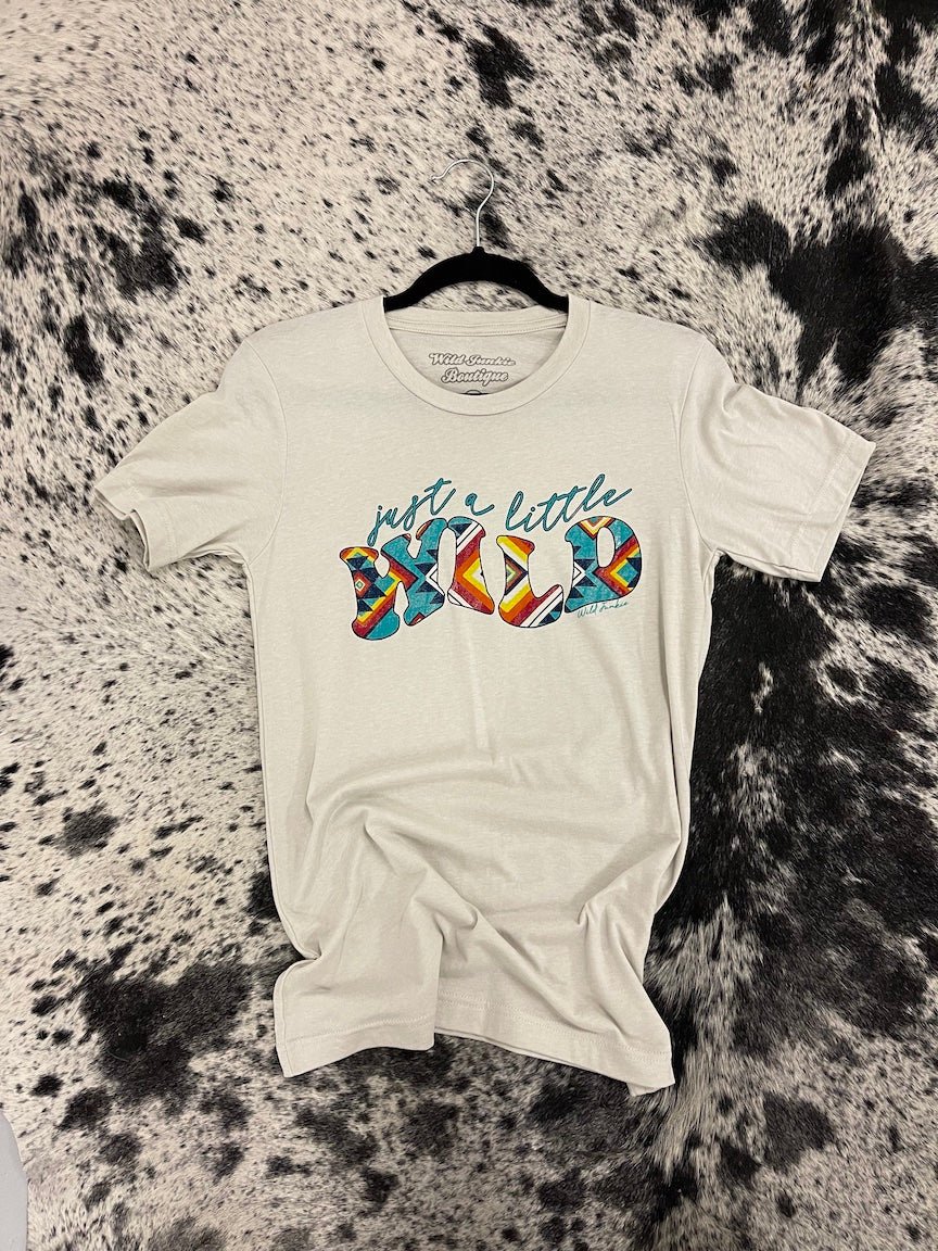 Just a Little Wild Aztec Graphic T-shirt