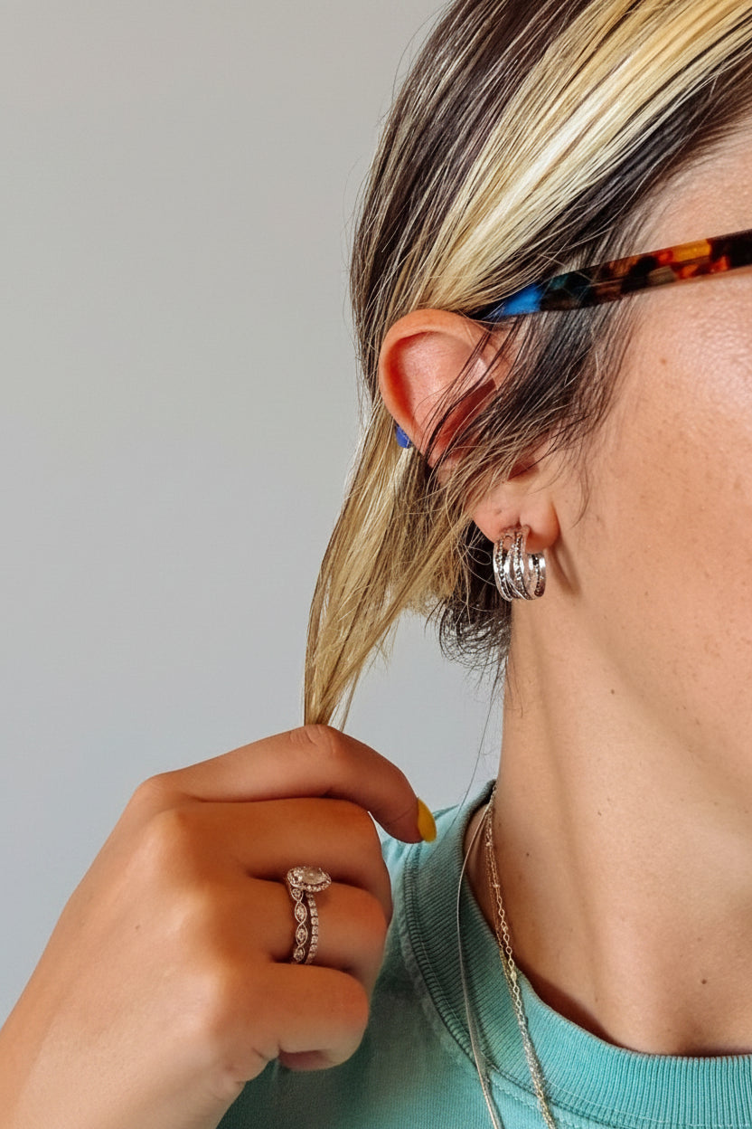 Kaycee Silver Hoops