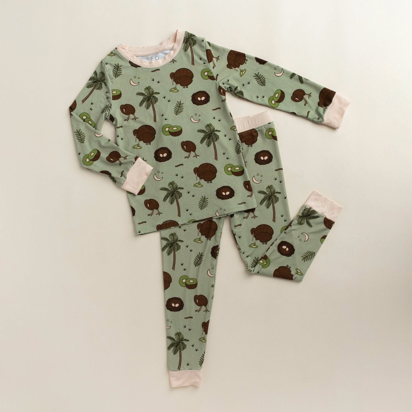 Kiwi Bird Kids Two-Piece Pajamas