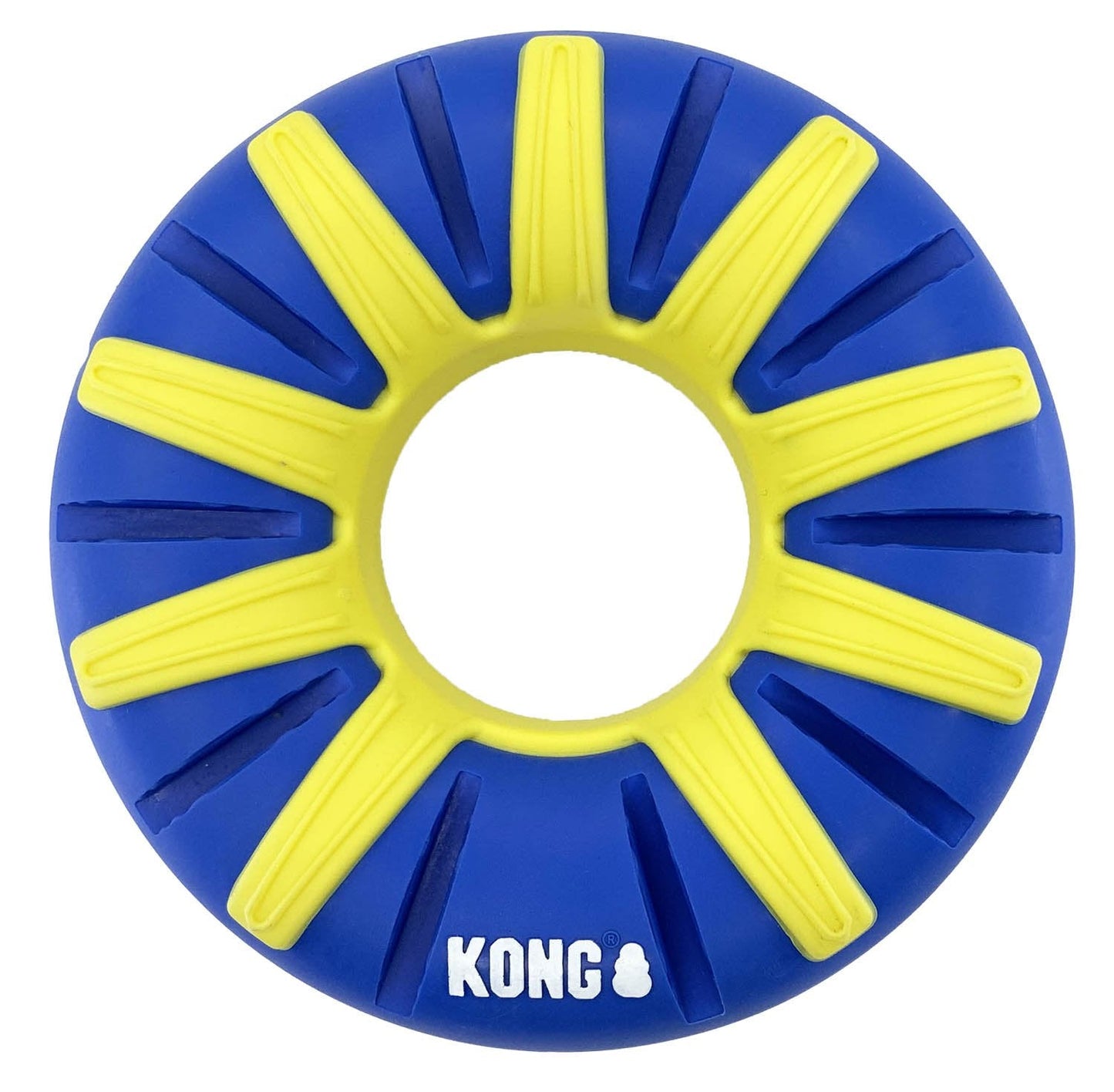 KONG Goodiez Ring, Blue/Yellow, Medium