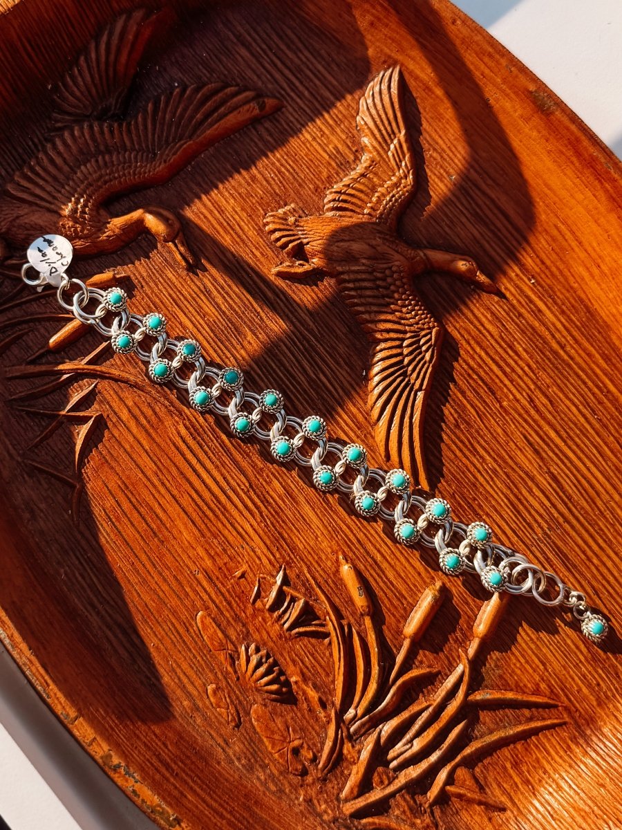 Langtry Turquoise Link Bracelet