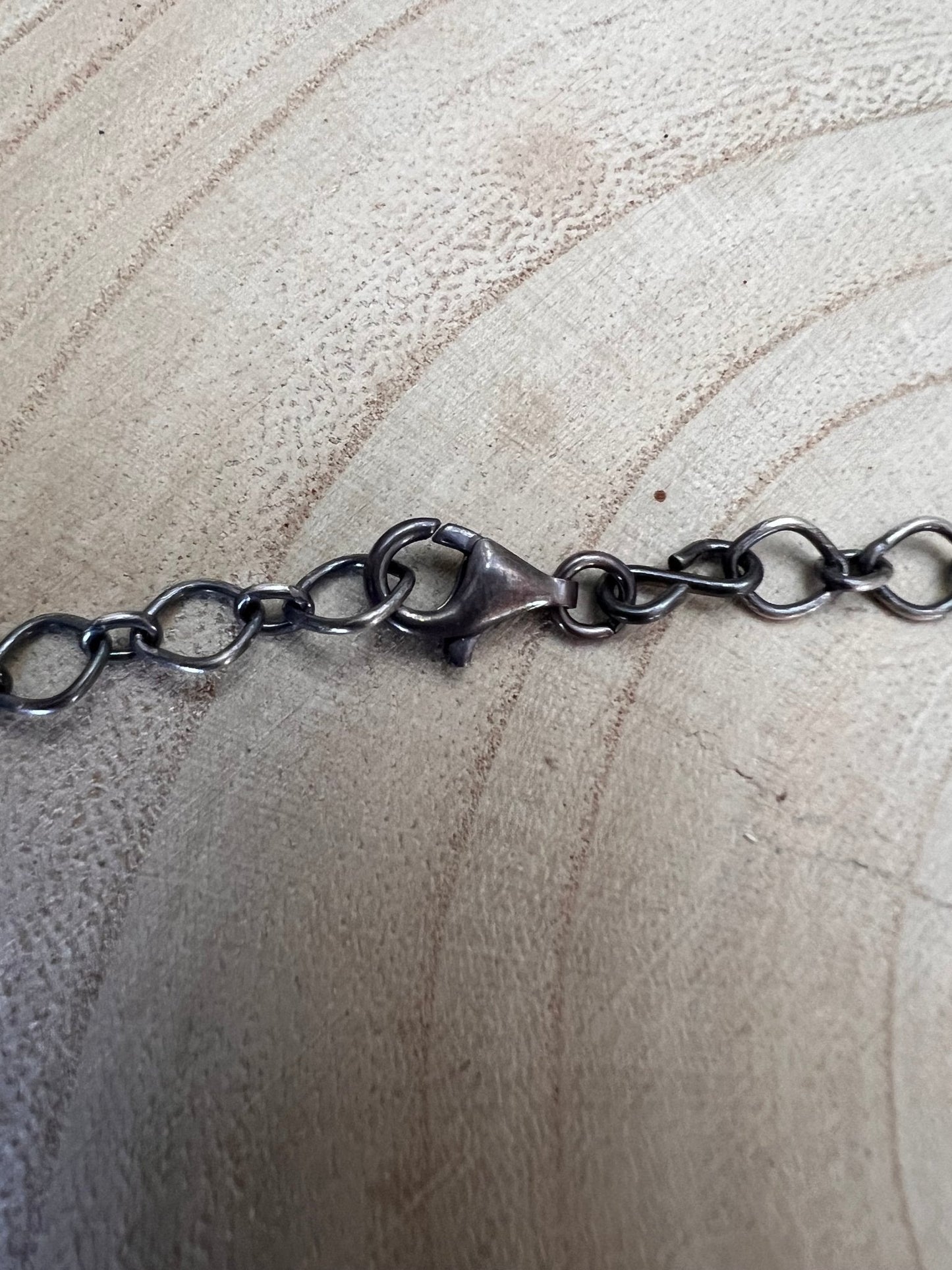 Large Navajo Handmade Spiny Oyster Necklace by Tia Long - 18 inch