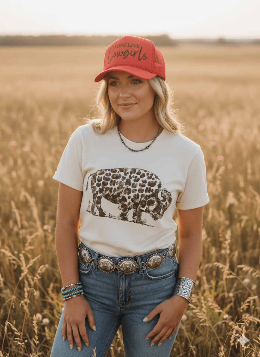 Leopard Buffalo Graphic Tee
