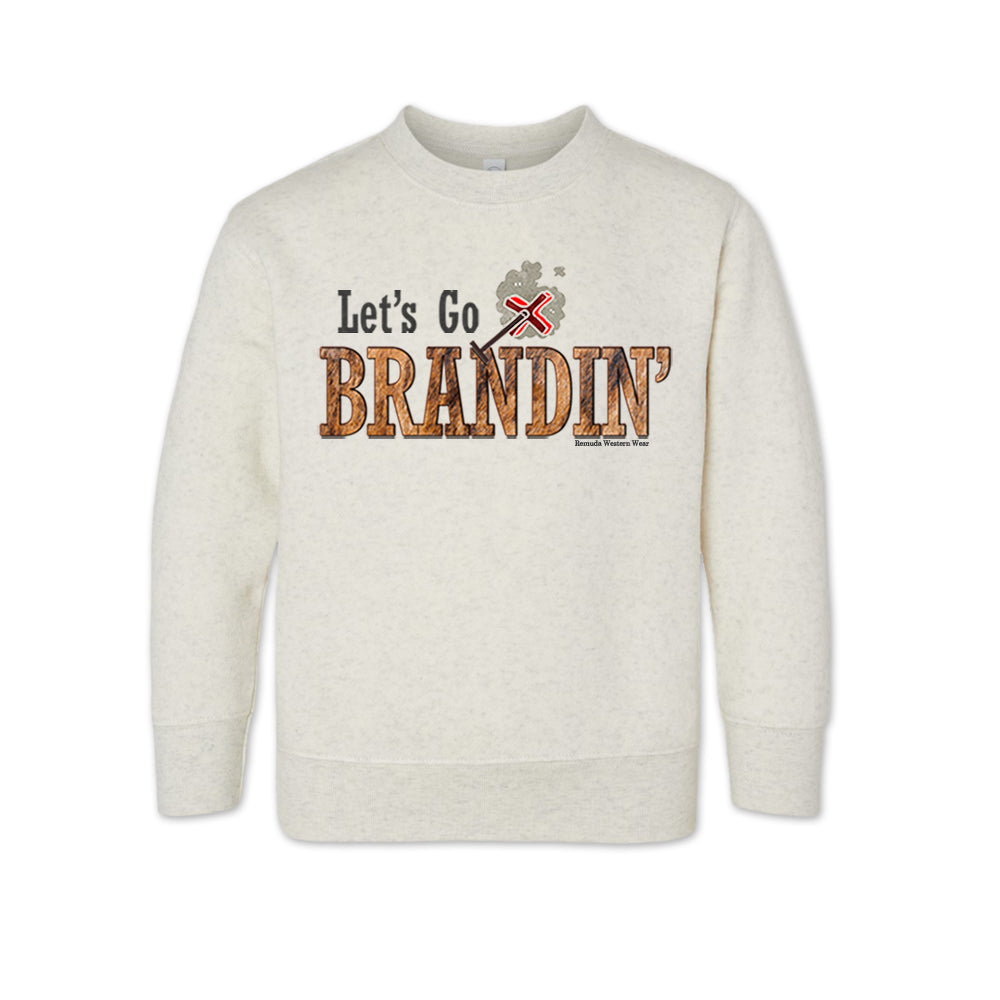 LET'S GO BRANDIN' Toddler Western Sweatshirt