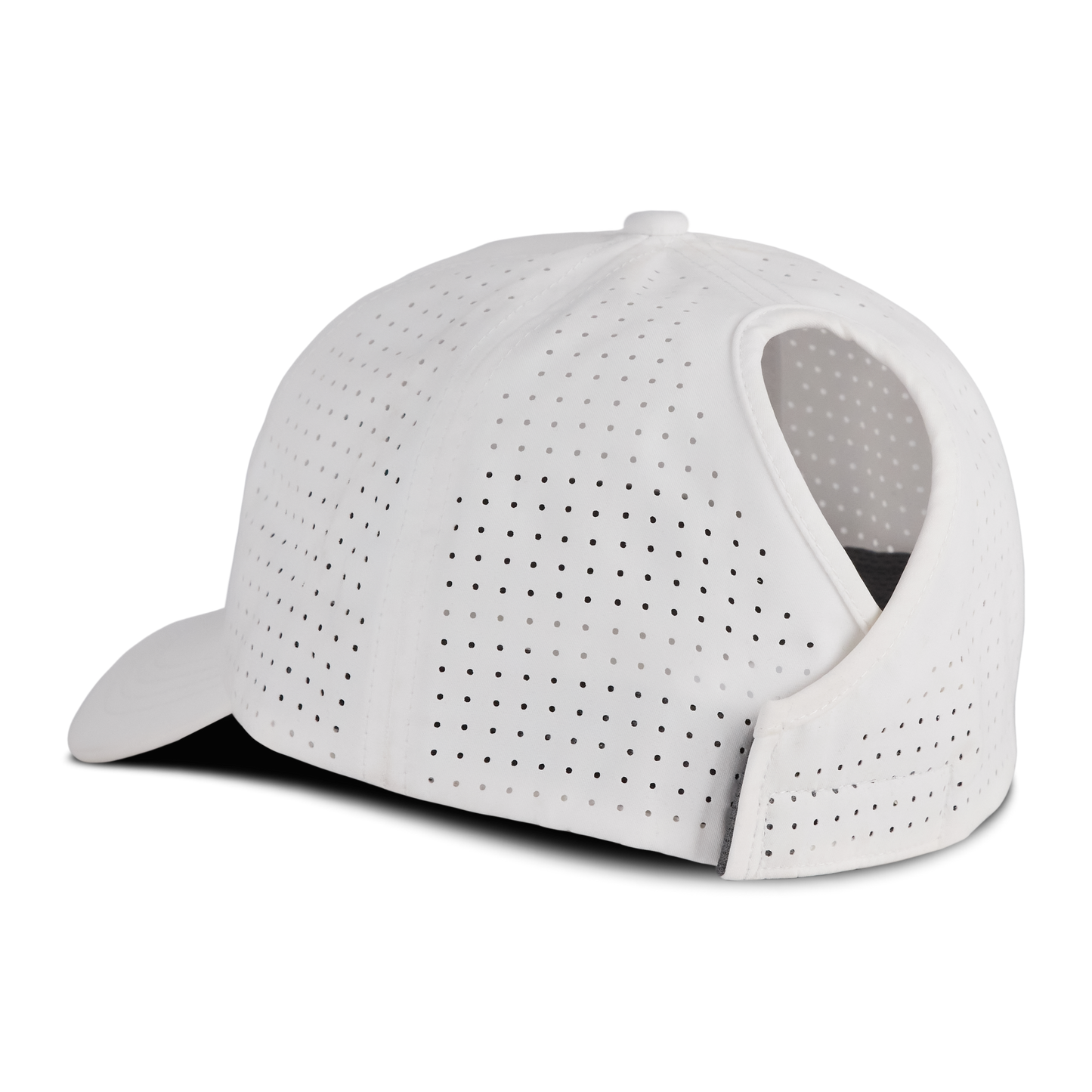 Ladies Ponytail Cap - White