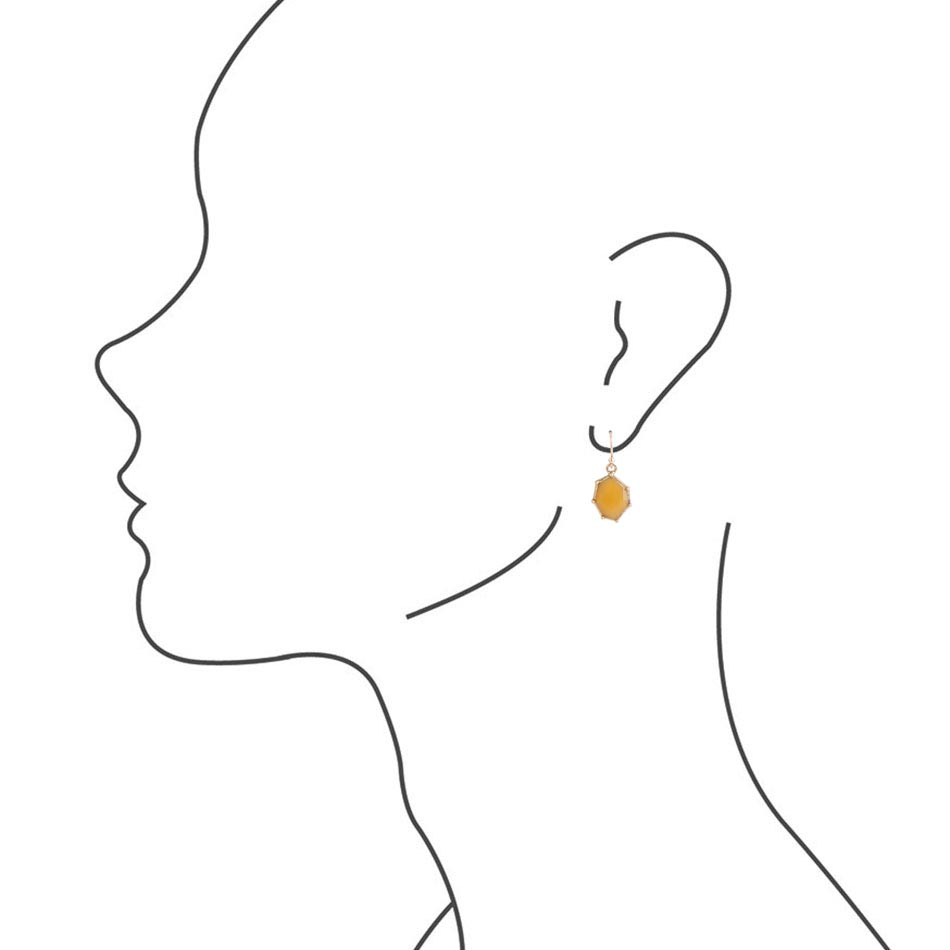 Lucky 7's Earrings - Yellow Quartz