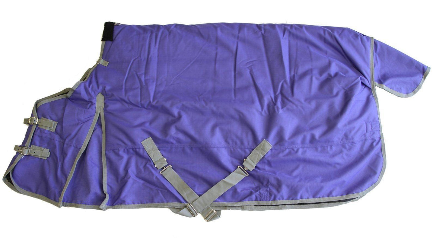 AJ Tack 1200D Horse Turnout Blanket with Storage Bag - Purple