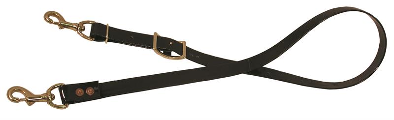 TIEDOWN, ADJUSTABLE, BIOTHANE - BLACK