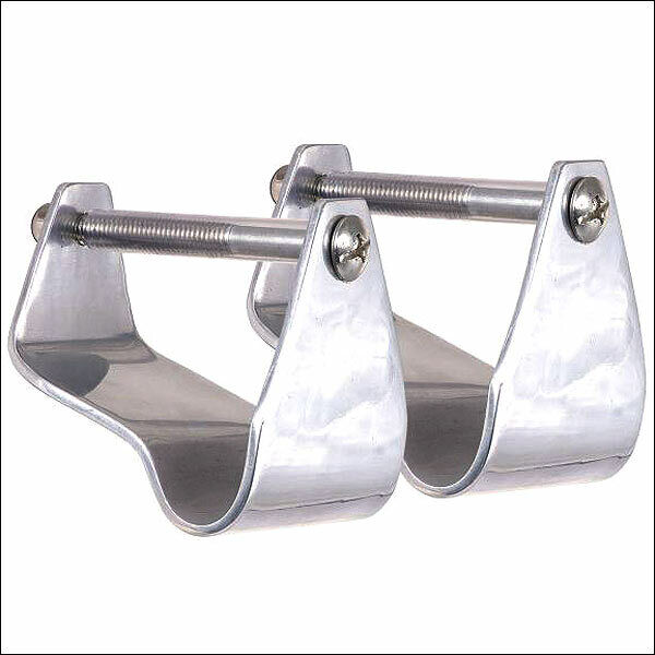 New Tough-1 Straight Aluminum Horse Saddle Stirrup