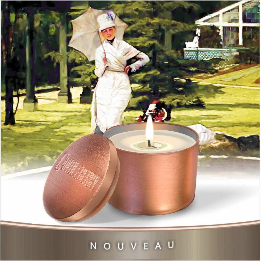 NOUVEAU™ - Golden Amber Haven™, Travel Tin Candle (Collective)