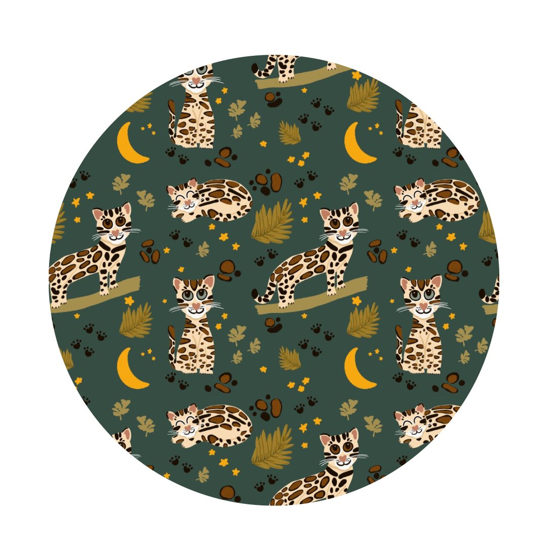 Ocelot Baby Zip Pajamas