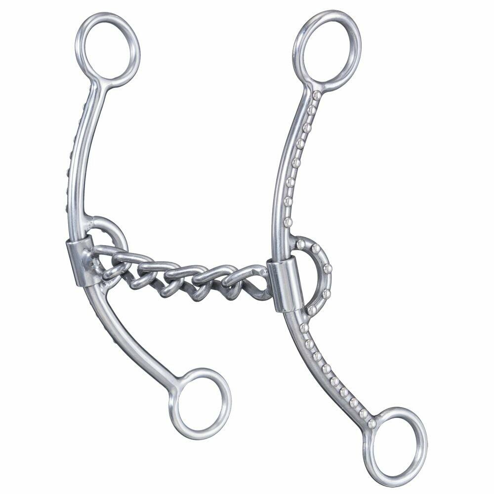 Tough 1 Sweet Iron Chain Mouth Lifter Snaffle Bit