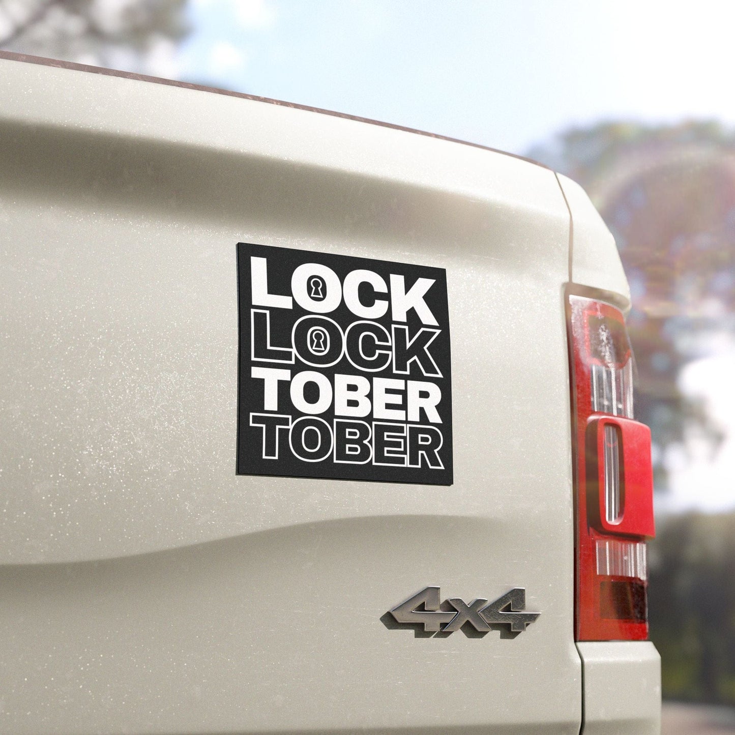 LockTober - Car Magnet - LockedBoy Athletics - LeatherDaddy Skin Co.