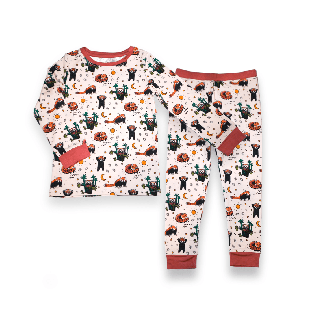 Red Panda Kids Two-Piece Pajamas