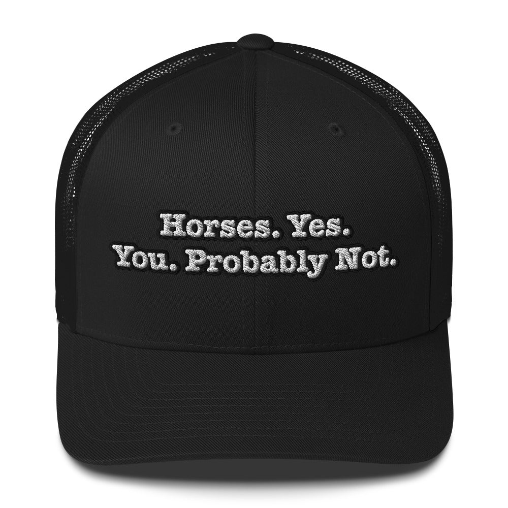 Trucker Cap - Horses. Yes.