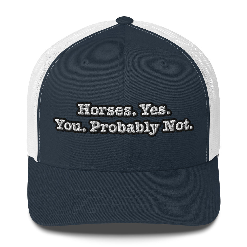 Trucker Cap - Horses. Yes.