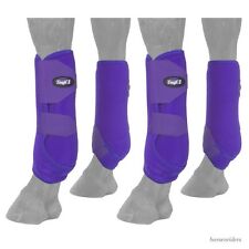 TOUGH1 EXTREME VENTED SPORT BOOTS - FULL SET - LARGE - PURPLE