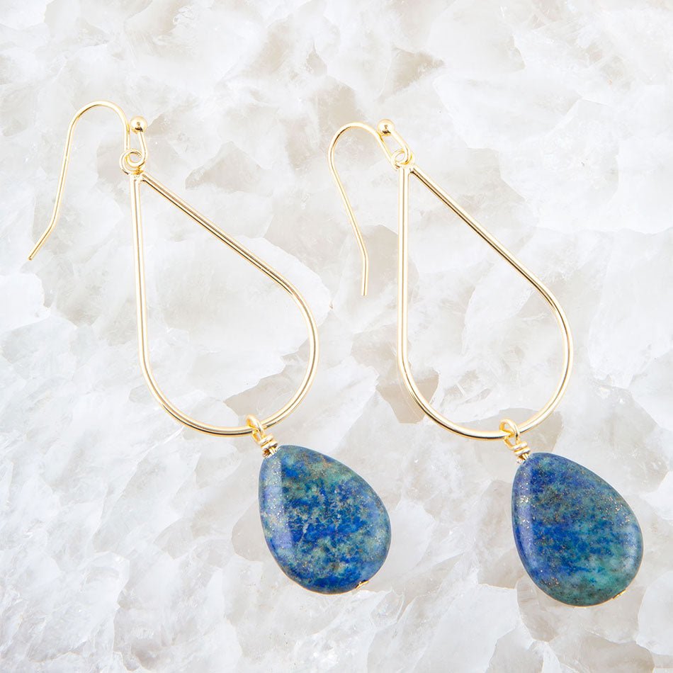 Simple Things Chrysocolla Drop Earrings