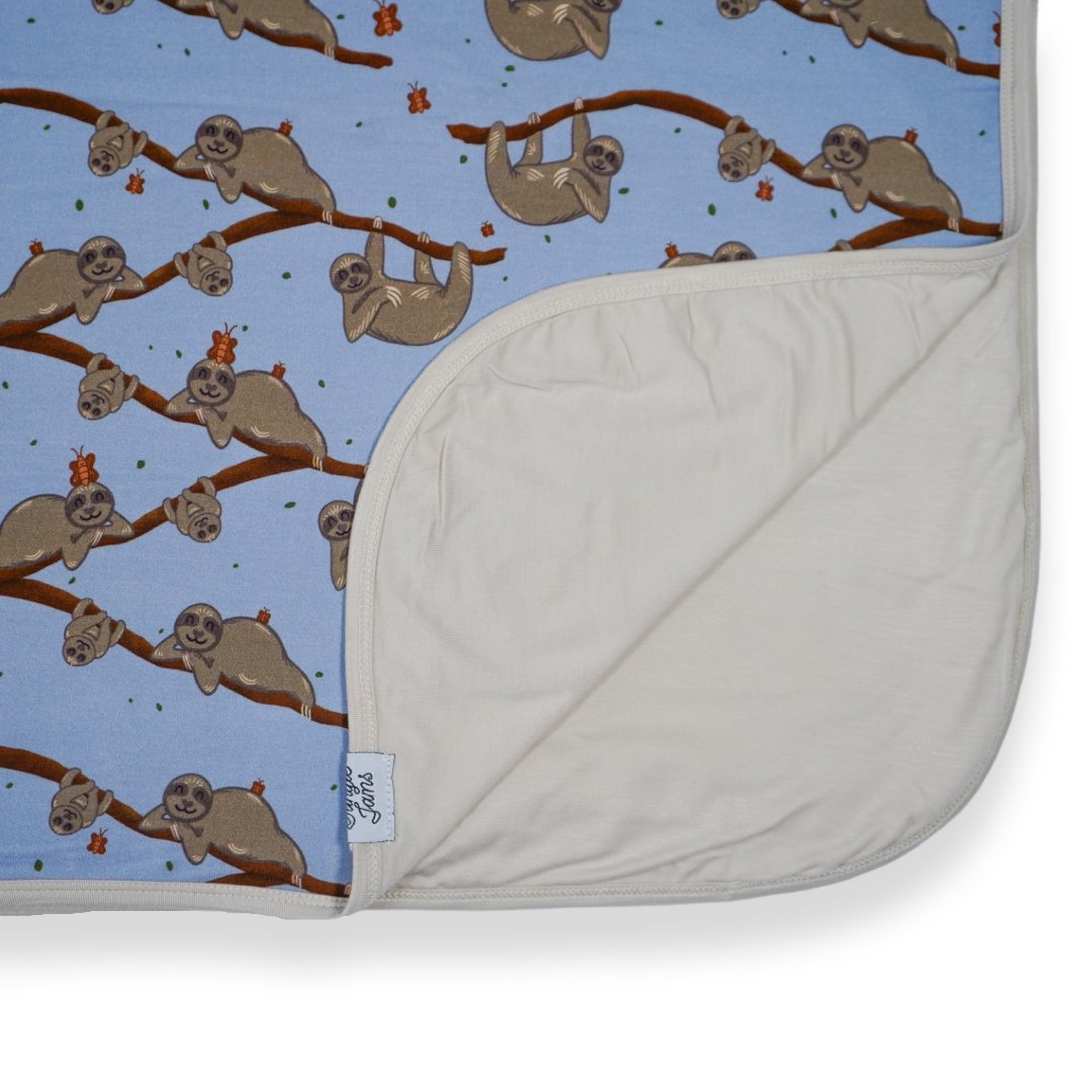 Sloth Reversible Double Layer Bamboo Blanket