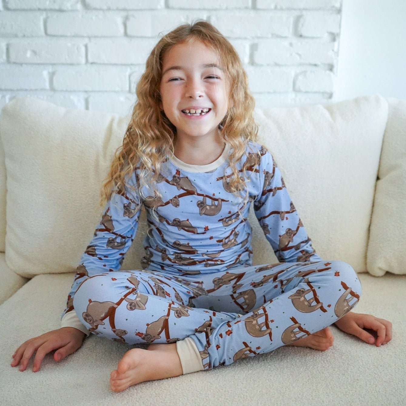 Sloth Kids Two-Piece Pajamas