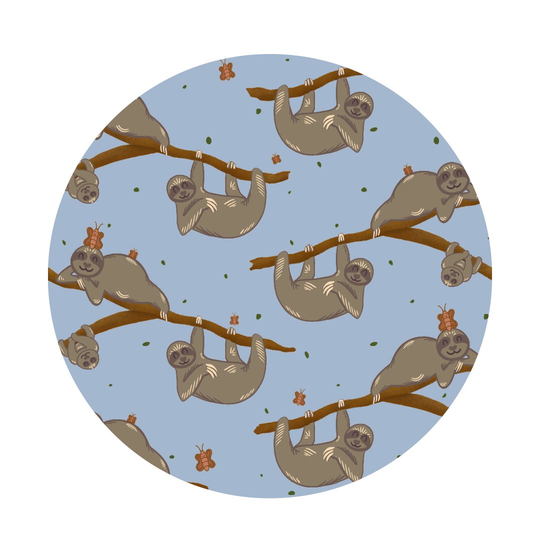 Sloth Baby Zip Pajamas