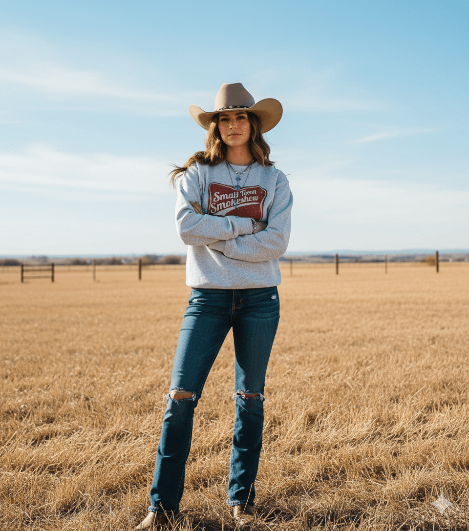 Small Town Smokeshow Graphic Sweatshirt
