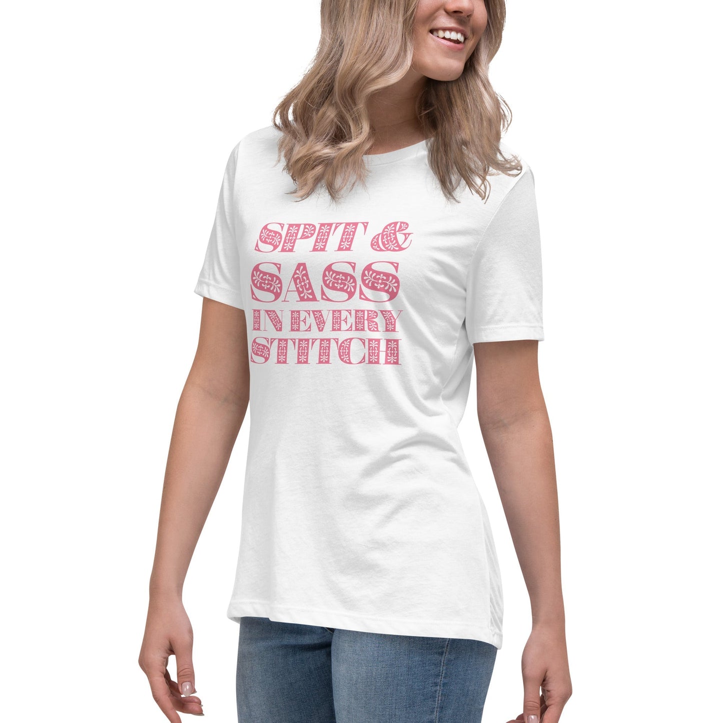 Spit and Sass Floral Design Tee