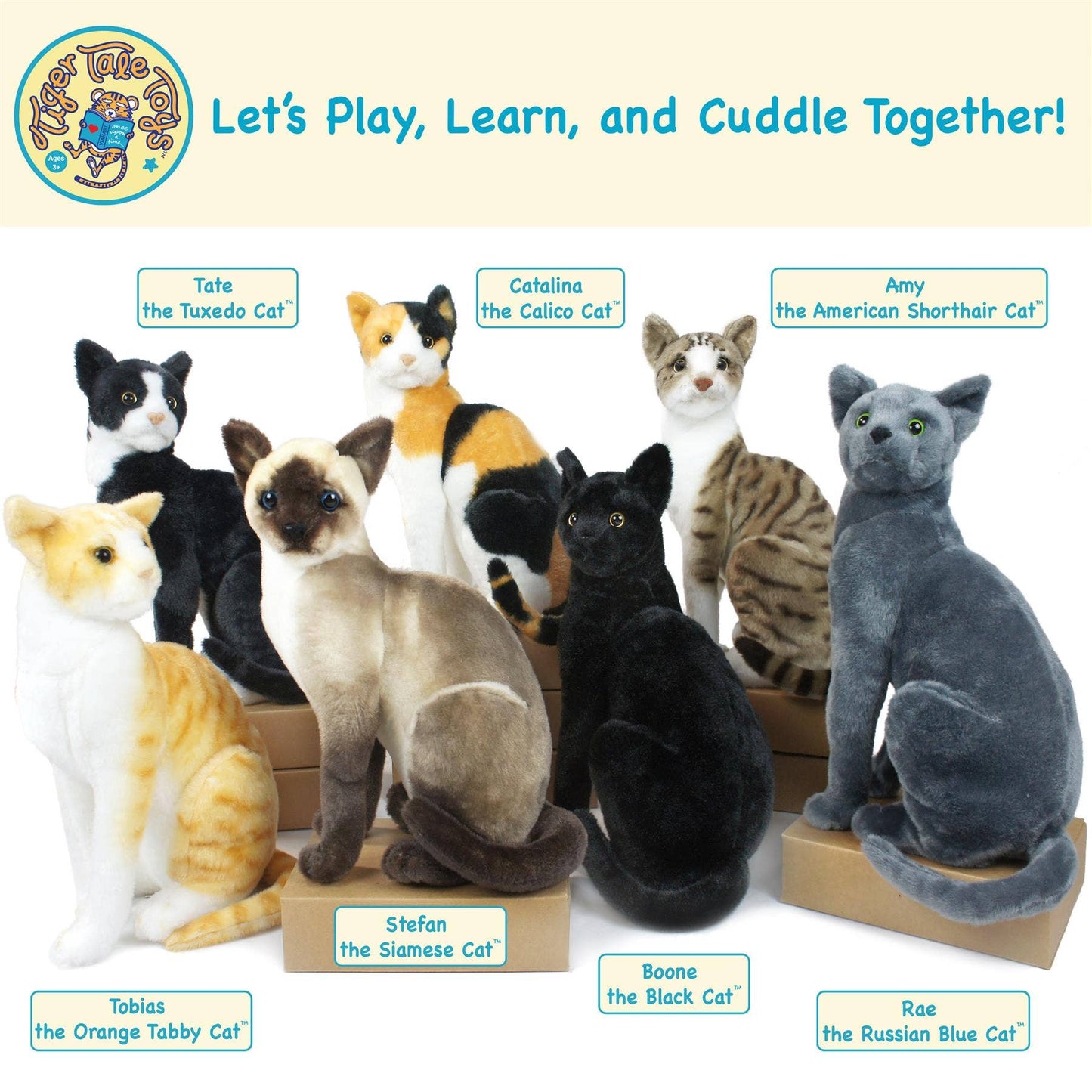 Stefan the Siamese Cat 13" Plush — Pet Friend (Thailand Chatty-Cat Story)