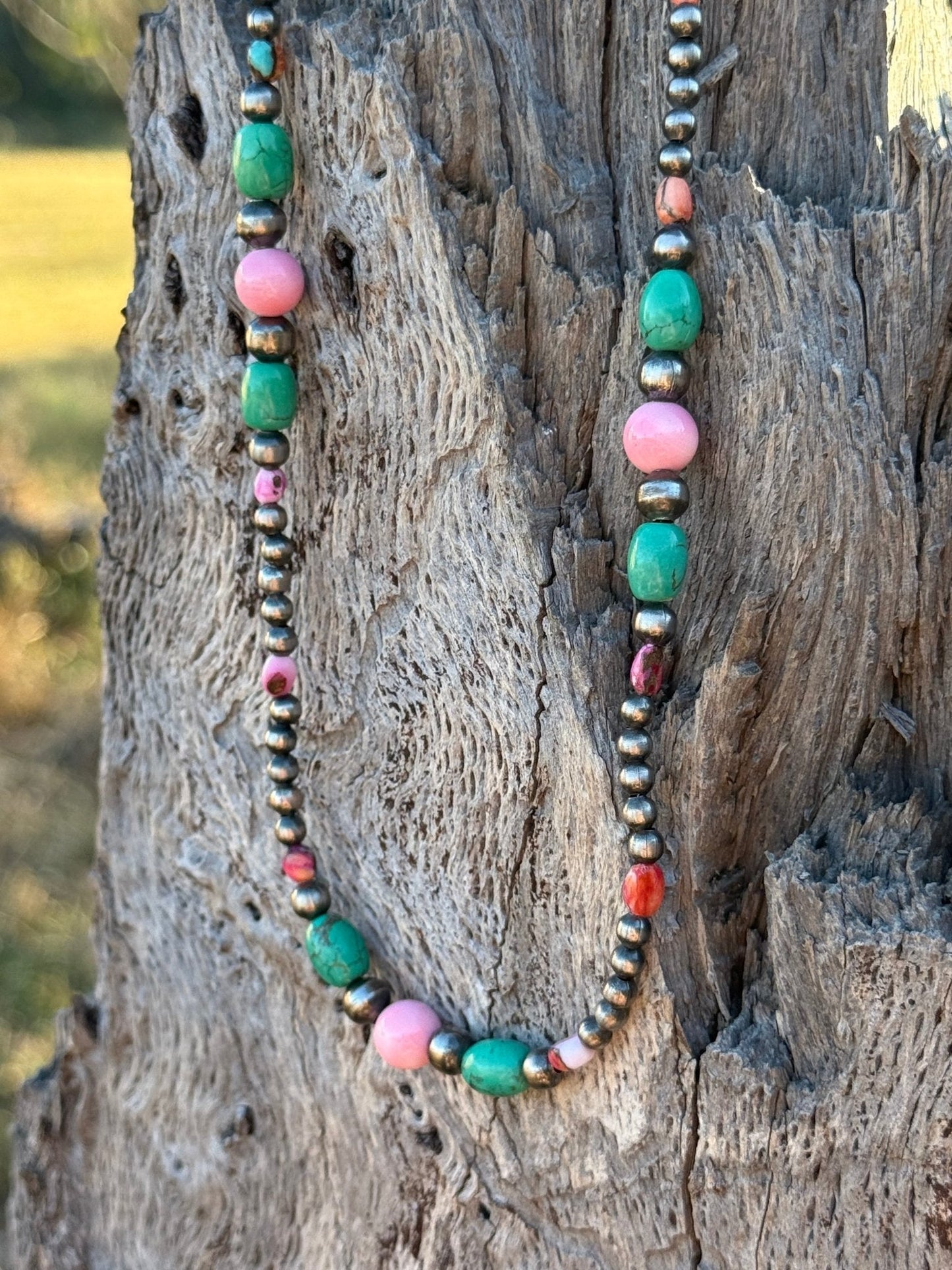 Sterling Silver Sweet Serenity Beaded Necklace