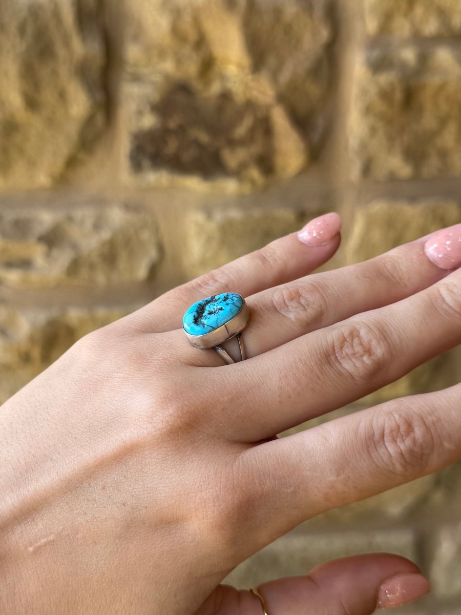 Talco Turquoise Nugget Ring