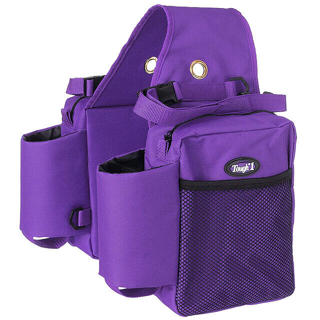 Tough 1 Nylon Water Bottle/Gear Carrier Saddle Bag, Purple