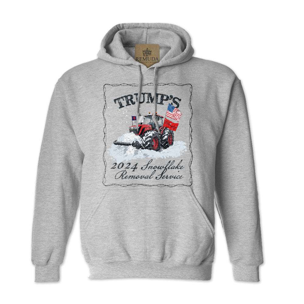 Trump's Snowflake Removal Service 2024 - Adult Unisex Western Pullover Hoodie