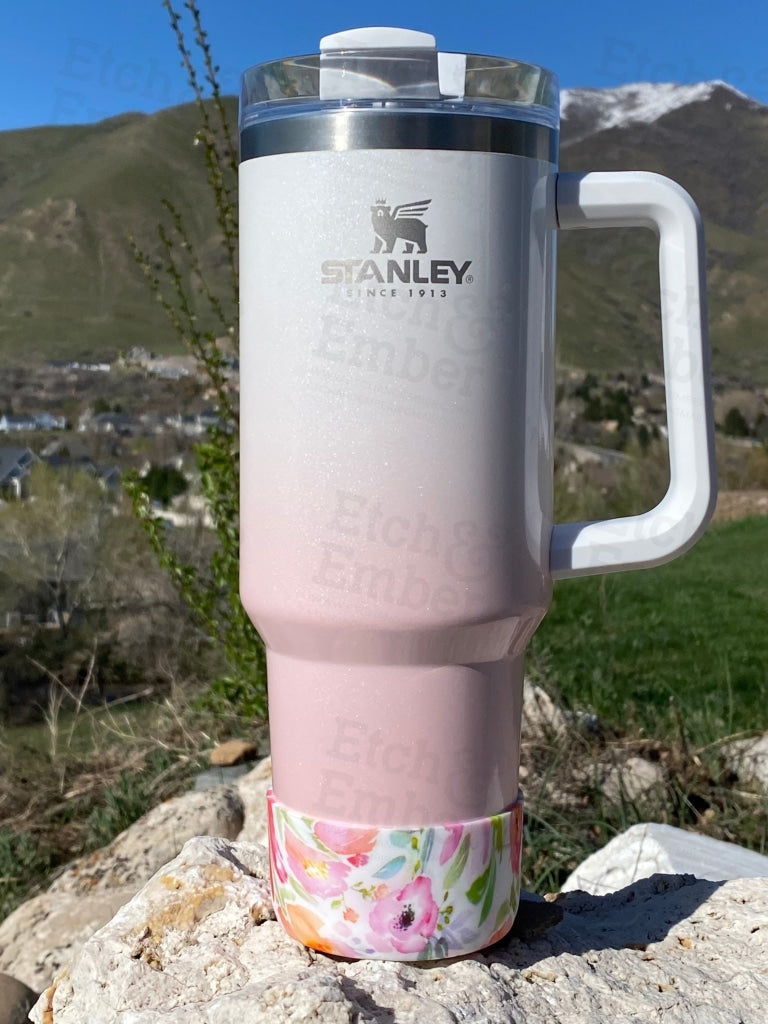WATERCOLOR FLORAL Stanley Tumbler Boot -fits 20-40oz