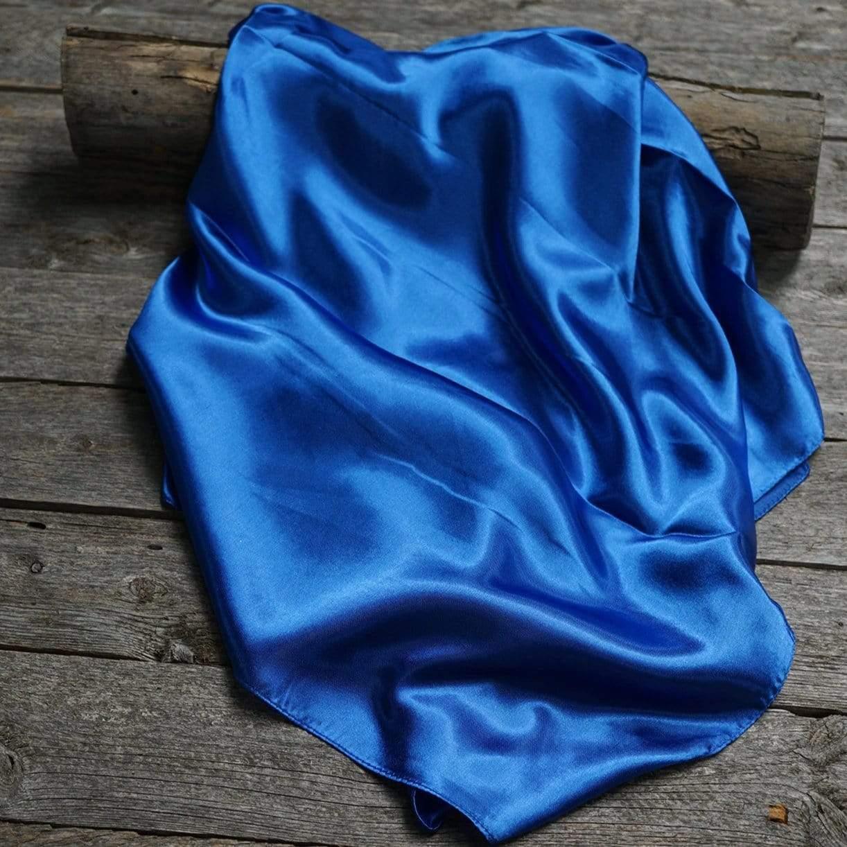 35X35" Solid Electric Blue Wild Rag / Scarf WRS17
