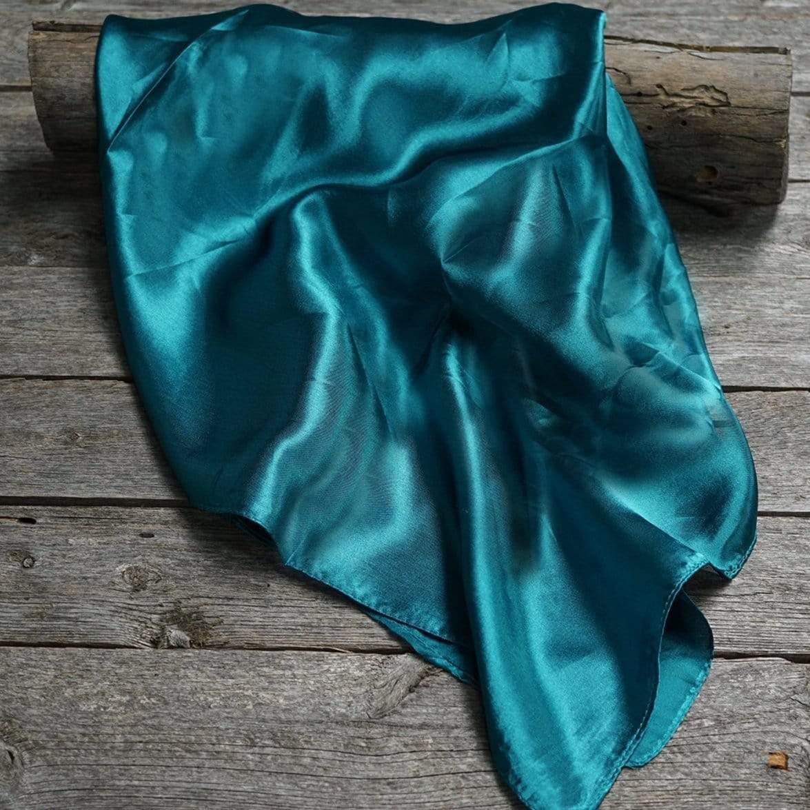 35X35" Solid Teal Wild Rag / Scarf WRS5