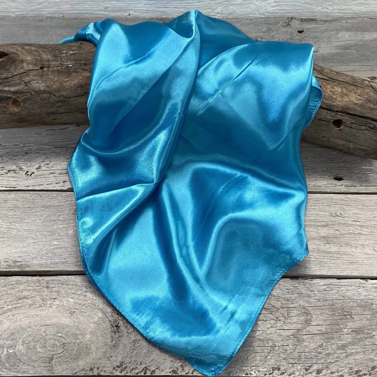 35X35" Solid Aqua Wild Rag / Scarf WRS8