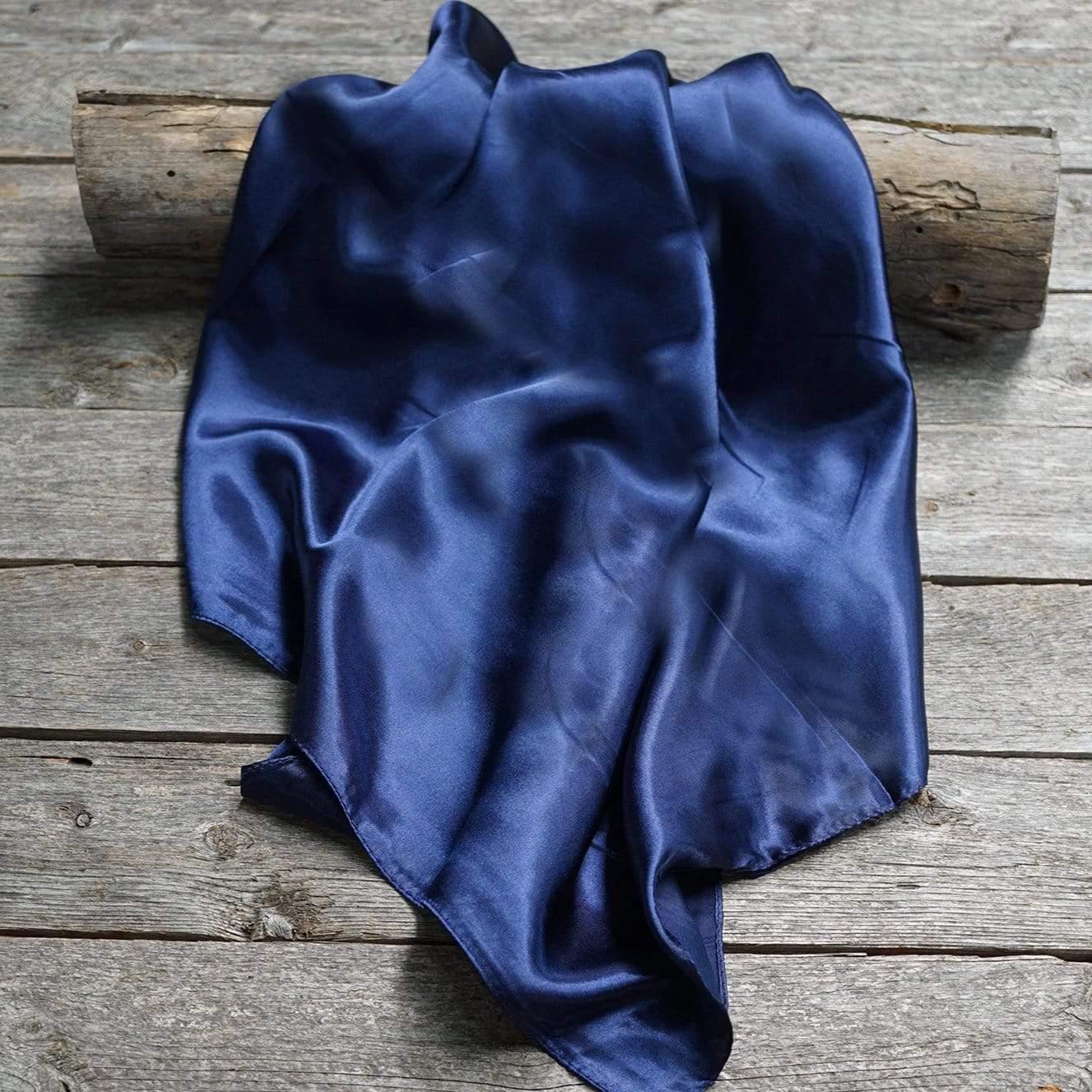 35X35" Solid Dark Blue Wild Rag / Scarf WRS9