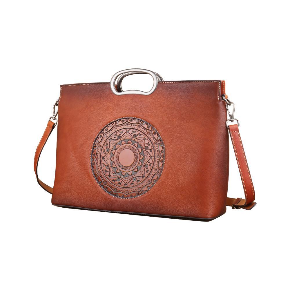 Rustic Charm Vintage Leather Handbag