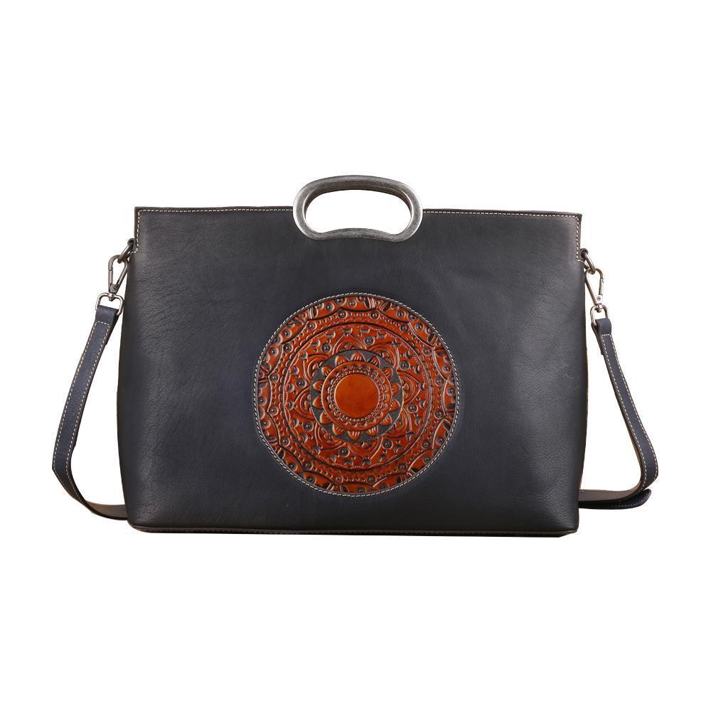 Rustic Charm Vintage Leather Handbag
