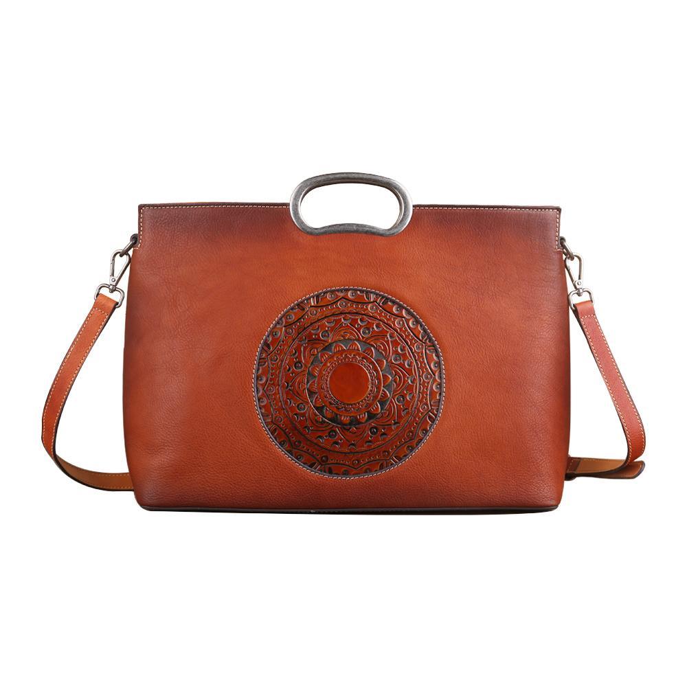 Rustic Charm Vintage Leather Handbag