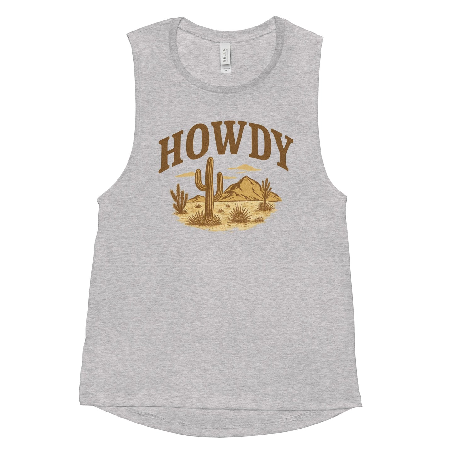 HOWDY Desert Scene Ladies’ Muscle Tank